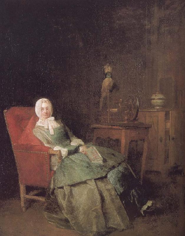 Jean Baptiste Simeon Chardin Take the book of women oil painting picture